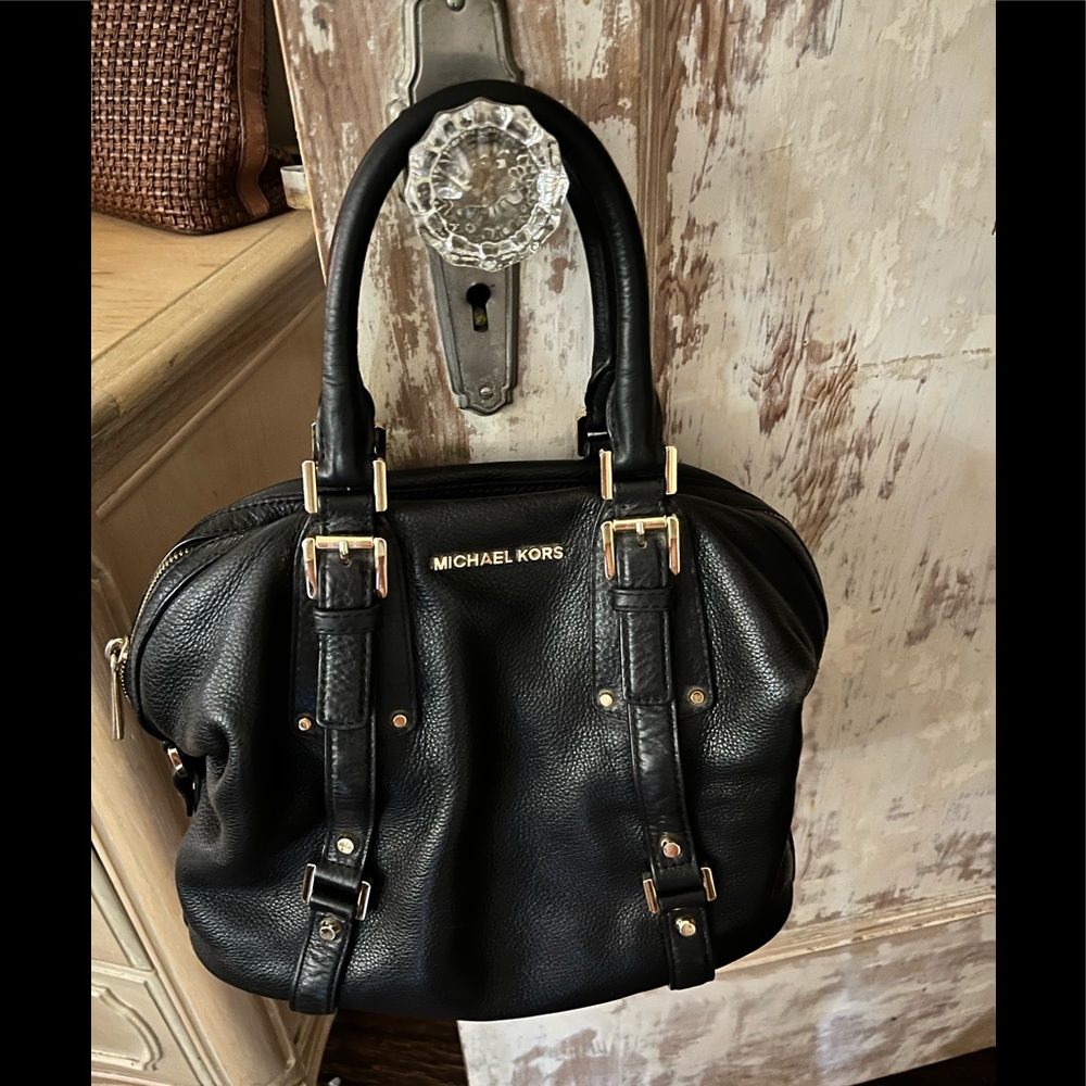 Michael Michael Kors | Bedford Belted Leather Satchel Medium